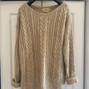 BNWT Ralph Lauren Denim & Supply Beige Cable Knit Sweater